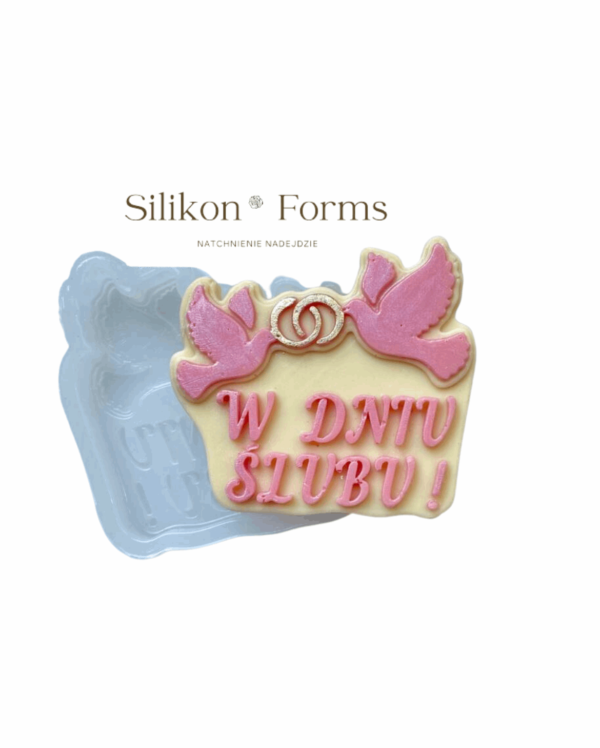 Napis "W DNIU ŚLUBU"