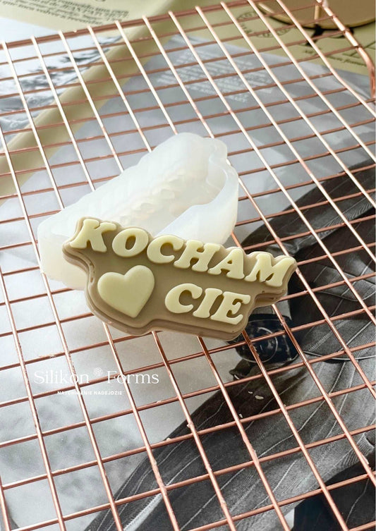 Napis "Kocham Cie"
